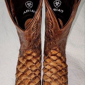 Men's Ariat Pirarucu (Sea Bass) boots. Only worn 3 times